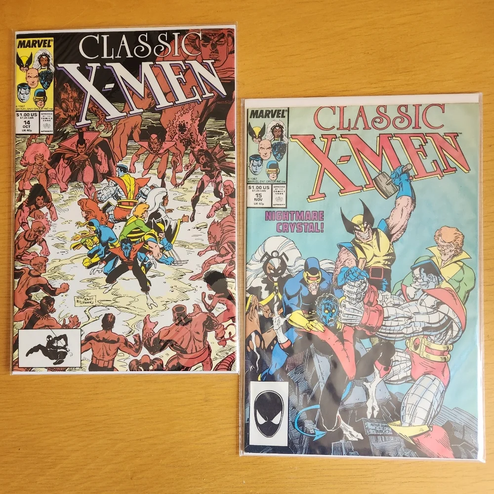 Classic X-Men #14 and #15 1987 - 1980s Comic Books (Lot of 2) - Picture 1 of 16